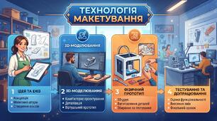 Контрольна робота№1  "Технологія макетування"  Модуль1 "Втілення задуму в готовий продукт  за алгоритмом  проєктно-технологічної діяльності"
