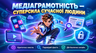 БЕЗКОШТОВНО. Презентація «Медіаграмотність — суперсила сучасної людини»