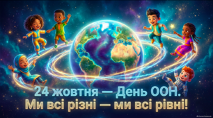24 жовтня — День ООН. Ми всі різні — ми всі рівні!