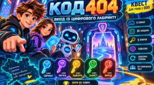 КОД 404: вихід із цифрового лабіринту — інтерактивний навчальний квест для учнів з ООП