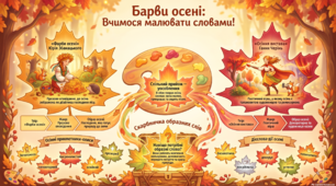 4 кл.Барви осені. Збагачуємося образними словами.(Росток. за підр. М.І.Кальчук)