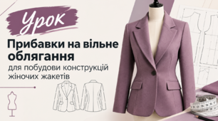Прибавки на вільне облягання для побудови конструкцій жіночих жакетів