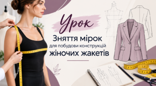 Зняття мірок для побудови конструкцій жіночих жакетів