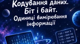Самостійна робота для учнів 8 класуТема: «Кодування даних. Біт і байт. Одиниці вимірювання інформації»