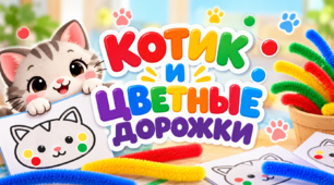 Гра «Котик та кольорові доріжки»