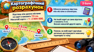 Навчальні картки з географії для 6 класу «Земля на глобусі й карті»