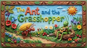  Aesop's Fables: The Ant and the Grasshopper (A1/A2)