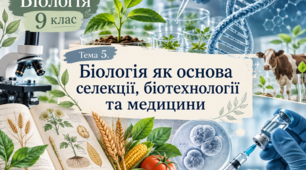 Контрольна робота з біології, 9 клас. «Біологія як основа селекції, біотехнології та медицини» | 3 різнорівневі варіанти