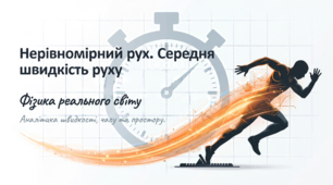 Нерівномірний рух. Середня швидкість руху.