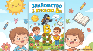 Буква Вв, звуки [в], [в’]: конспект уроку читання у 1 класі НУШ, картки та завдання
