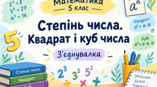Степінь числа: квадрат і куб