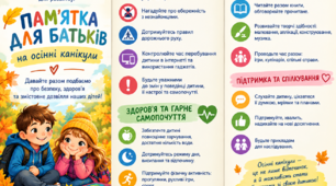 Пам’ятка для батьків на осінні канікули