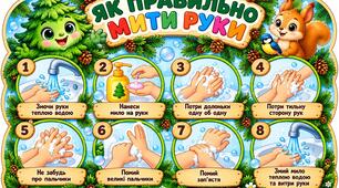 Оформлення для групи " Ялинка"(Як правильно мити руки )