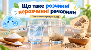 Презентація «Що таке розчинні та нерозчинні речовини?» Пізнаємо природу. 5 клас .НУШ.
