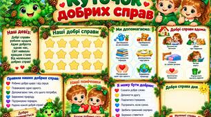 Оформлення для групи " Ялинка"(Куточок добрих справ)