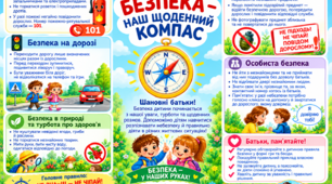 Пам’ятка для батьків «Безпека — наш щоденний компас»