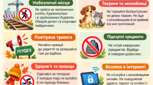 Пам’ятка з безпеки життєдіяльності на осінні канікули