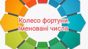 Колесо фортуни.Іменовані числа