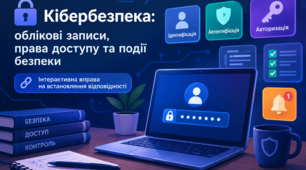 Кібербезпека: облікові записи та контроль доступу