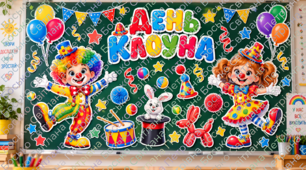 🤡🎈 ОФОРМЛЕННЯ ДОШКИ ДО ДНЯ КЛОУНА! 🎪