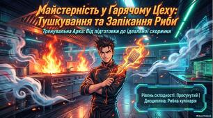 Презентація «Анатомія рибного сервісу: технологія приготування, підбір гарнірів, соусів та стандарти ресторанної подачі страв із тушкованої та запеченої риби»