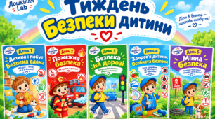 Оформлення «Тиждень безпеки дитини в ЗДО за днями» 🌈