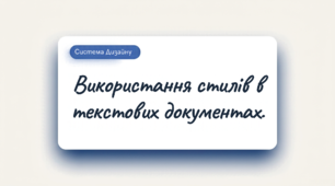 Використання стилів у текстових документах та стандарти оформлення.