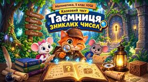 Математика 5 клас НУШ | Рівняння | Казковий квест із котиком Рудиком