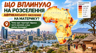 Що вплинуло на розселення  африканського населення на материку. 7 клас НУШ за підручником Запотоцького.