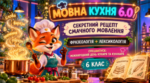 Інтерактивний урок-практикум із теми «Лексикологія. Фразеологія». Українська мова. 6 клас
