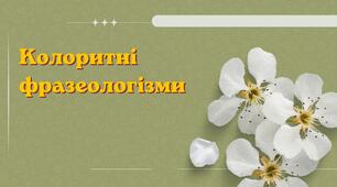 Колоритні фразеологізми