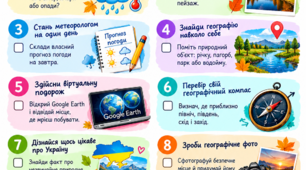 Географічний чек-лист на осінні канікули