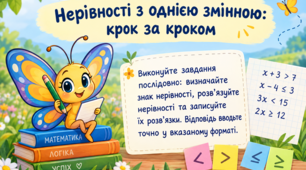 Нерівності з однією змінною: крок за кроком