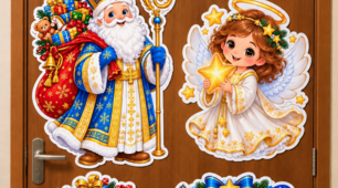 🎅 Оформлення дверей до Дня святого Миколая «Миколай уже в дорозі ❄️