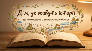 Презентація до Міжнародного дня шкільних бібліотек «Дім, де живуть історії» (до 26 жовтня) + Закладки