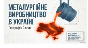 9 клас. Презентація "Металургійне виробництво в Україні" НУШ
