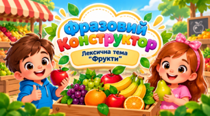 Фразовий конструктор. Лексична тема «Фрукти»