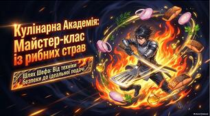 Презентація «Анатомія рибного сервісу: технологія приготування, підбір гарнірів, соусів та ресторанна подача страв із рибної січеної натуральної й котлетної маси»
