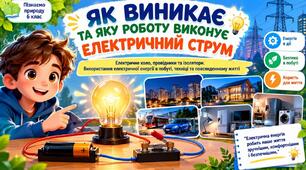 Як виникає та яку роботу виконує електричний струм?