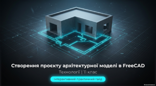 Створення проєкту архітектурної моделі в FreeCAD_&_AutoCAD