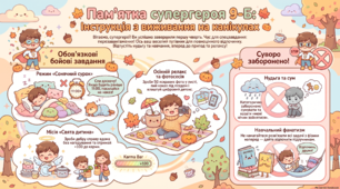 Пам'ятка для супергероя з 9-Б на осінні канікули: ІНСТРУКЦІЯ З ВИЖИВАННЯ