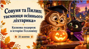 «Совуня та Пилип: казкова подорож в історію Гелловіну» — презентація та творча майстерня для початкової школи