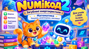 «NUMIКОД 2: Загублені енергокристали» — інтерактивна математична гра для учнів з ООП та всіх охочих