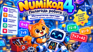«NUMIКОД 4: Полагодь робота» — інтерактивна математична гра з множення та ділення для учнів з ООП та всіх охочих