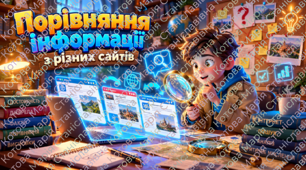 5 клас (Коршунова) Порівняння інформації з різних сайтів