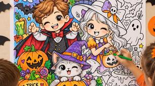 🎃🖍️ ВЕЛИКА РОЗМАЛЬОВКА ДО HALLOWEEN! 👻🕸️ 1, 4, 9, 16, 25 АРКУШІВ