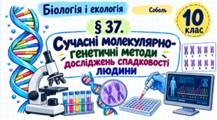 Сучасні молекулярно-генетичні методи досліджень спадковості людини. Презентація, інфографіка, робочий аркуш
