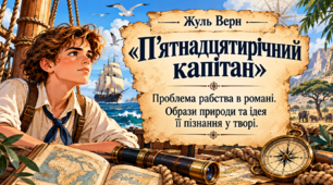 Проблема рабства в романі Жуля Верна «П’ятнадцятирічний капітан». Образи природи та ідея її пізнання у творі Жуля Верна «П’ятнадцятирічний капітан».