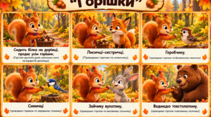 Пальчикова гра "Горішки"