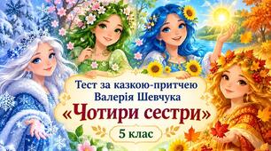 Тест Валерій Шевчук «Чотири сестри» 5 клас